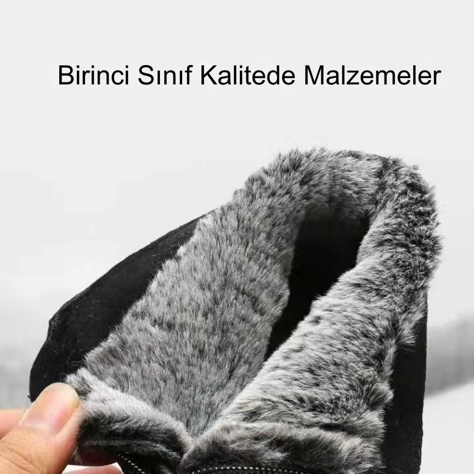 Kadın Yumuşak Deri Kış Sıcak Ayakkabı