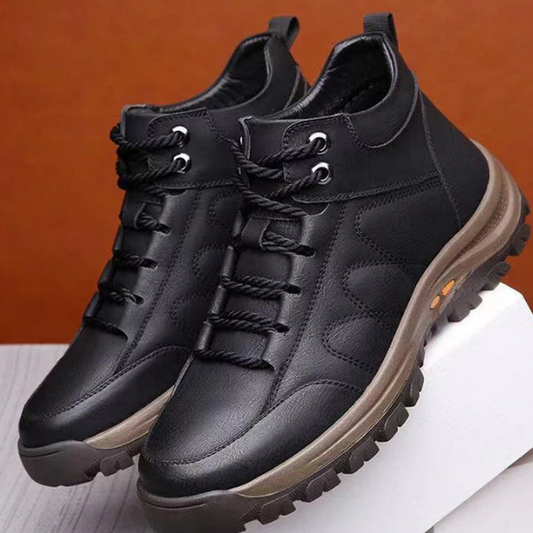 Erkekler için her hava koşuluna uygun deri ortopedik ayakkabılar