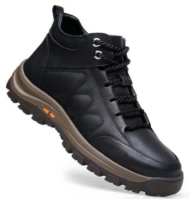 Erkekler için her hava koşuluna uygun deri ortopedik ayakkabılar