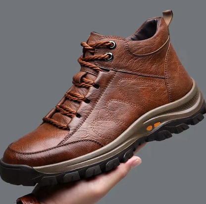 Erkekler için her hava koşuluna uygun deri ortopedik ayakkabılar