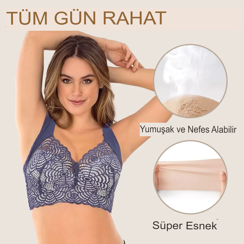 Üstün Kaldırma ve Destek Danteli Sütyen
