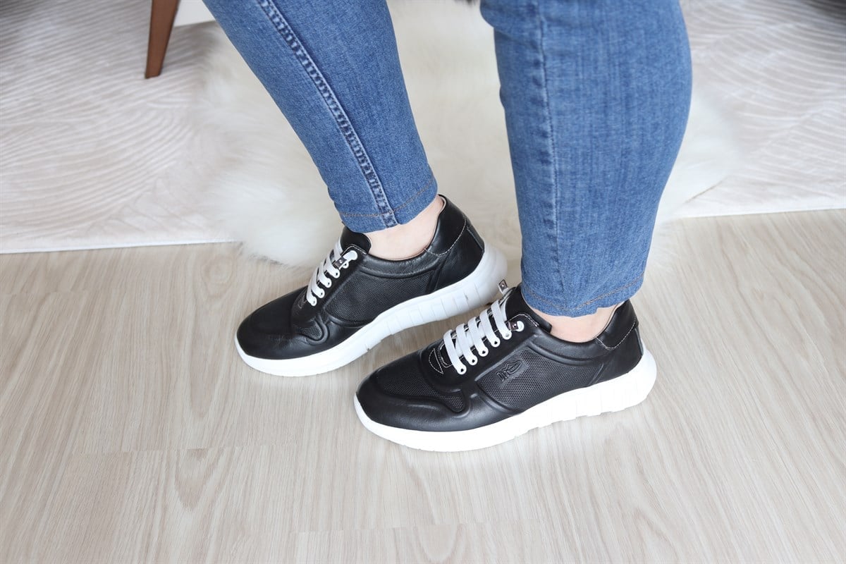 ORTOPEDiK DİYABETİK DERİ KADIN SPOR AYAKKABI 005