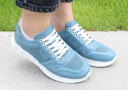 ORTOPEDiK DİYABETİK DERİ KADIN SPOR AYAKKABI 005