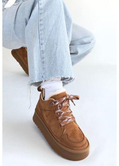 Kadın Kaymaz Tabanlı Ortopedik Deri Bot