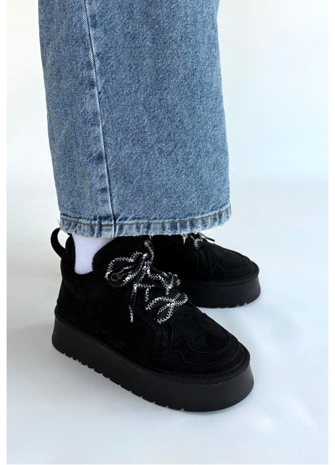 Kadın Kaymaz Tabanlı Ortopedik Deri Bot